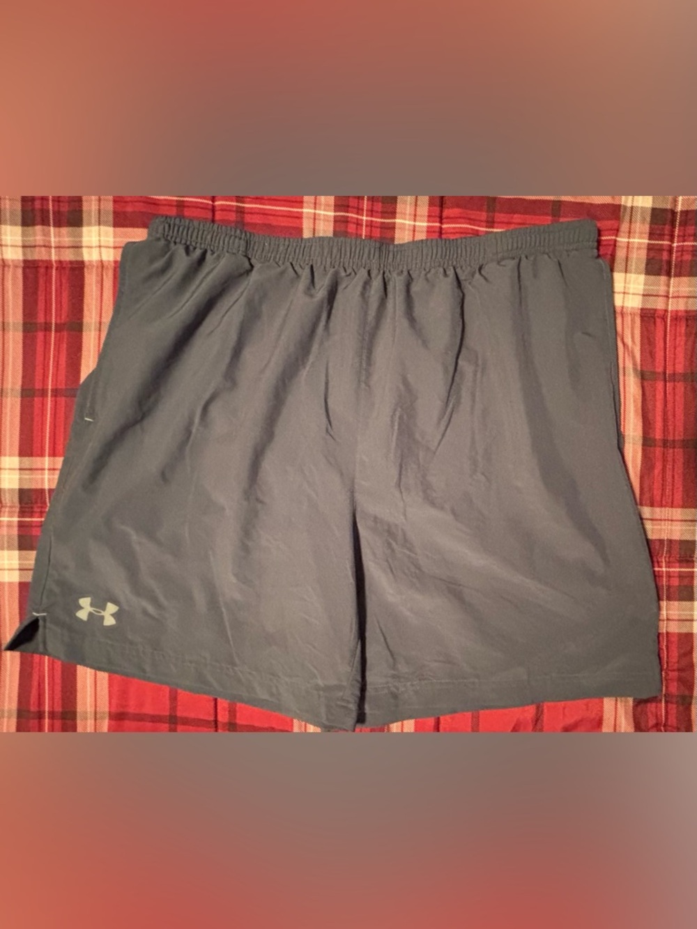 UA Gray Athletic Shorts with Mesh Liner